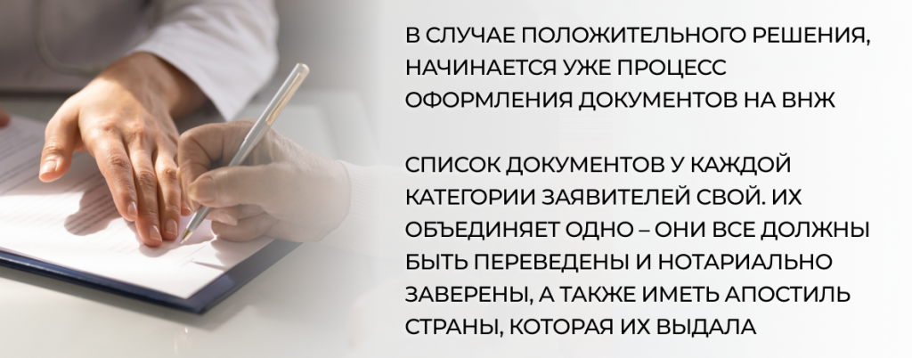 документы для ВНЖ израиль заполнение анкеты