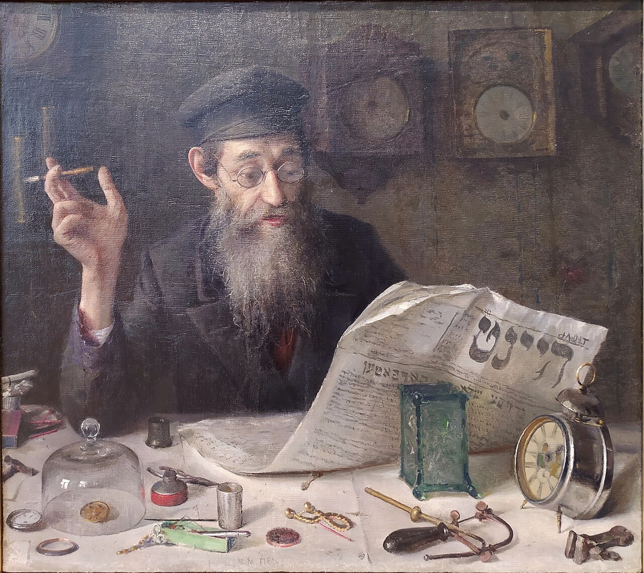 !Часовщик", Юдель Пэн, 1914